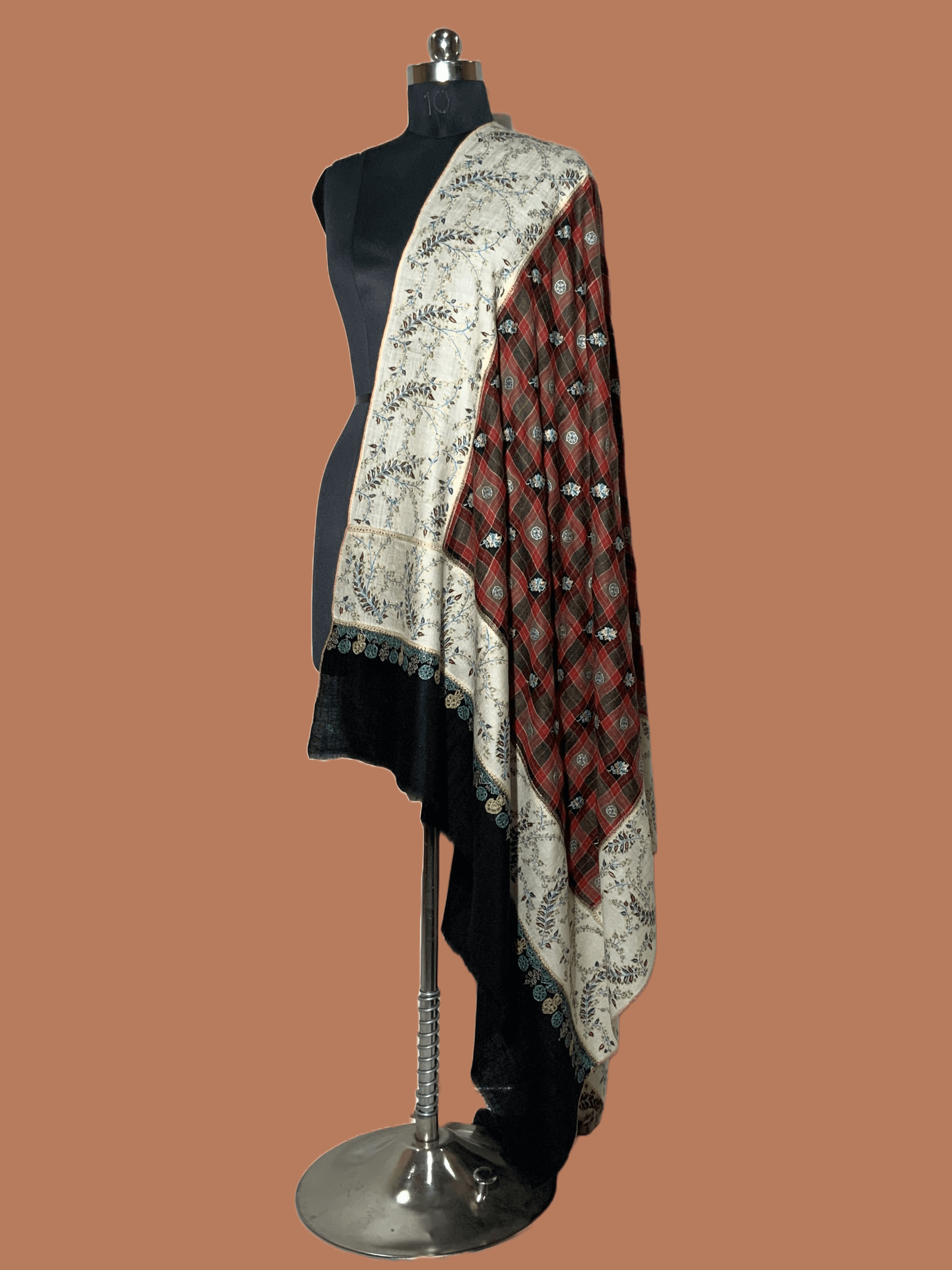 Pashmina Cut work